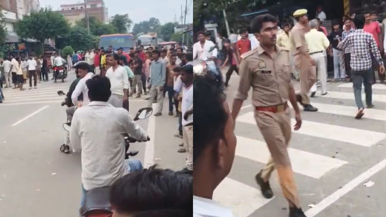तेज रफ्तार ट्रक ने युवक को कुचला, परिजनों ने पुलिस पर लगाए आरोप