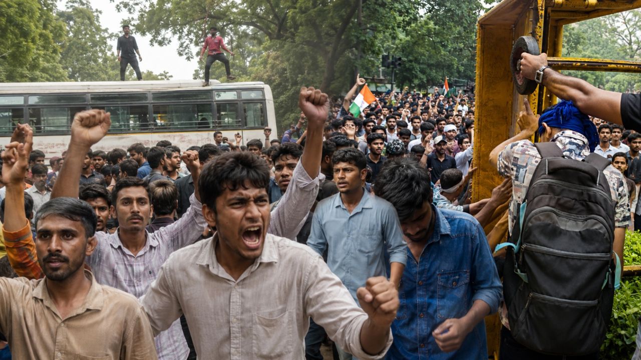 CJP Protest: पुलिस ने प्रदर्शनकारियों पर आसूं गैस के गोले दागे, संसद गेट और जंतर मंतर पर भारी तनाव; जानिए बड़े अपडेट