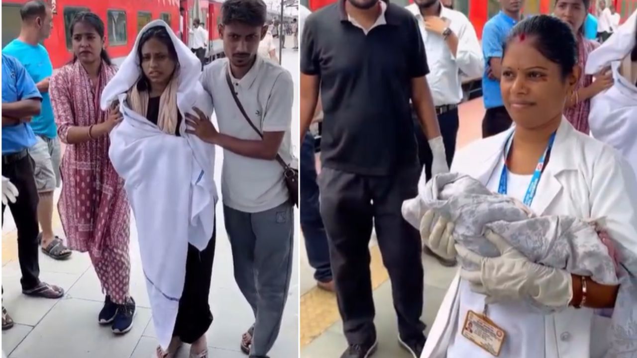 मधुपुर रेलवे स्टेशन पर कुछ मिनटों में बदल गई एक महिला की जिंदगी, जानिए कैसे