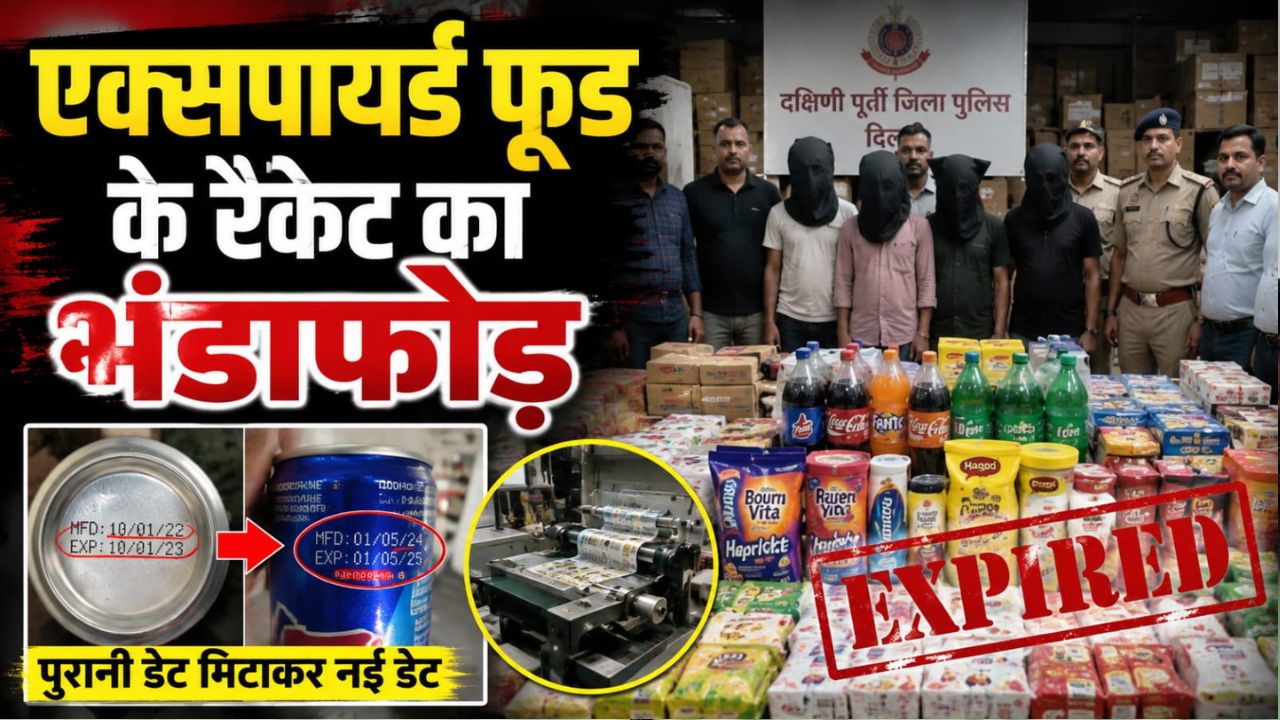 सावधान! जो आप खा रहे हैं, कहीं वो धीमा जहर तो नहीं? दिल्ली में एक्सपायर्ड फूड के रैकेट का भंडाफोड़