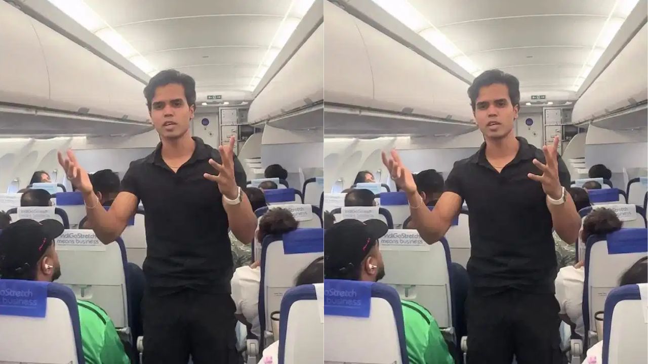 हजारों फीट ऊपर हवा में गूंजी ‘छात्र आंदोलन’ की आवाज! फ्लाइट में अचानक खड़े होकर शख्स ने की अनोखी अपील, वीडियो वायरल