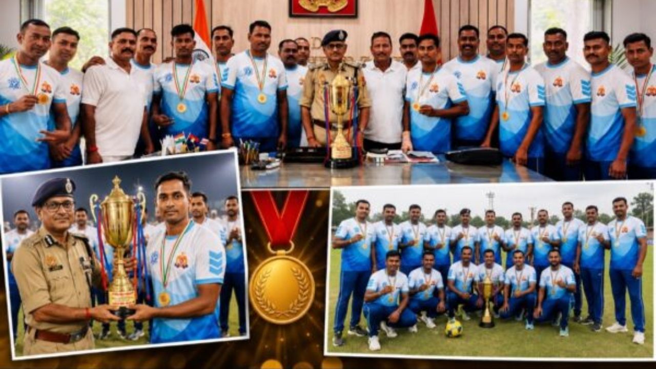 पूरे टूर्नामेंट में नहीं हारी एक भी बाजी, गोरखपुर जोन पुलिस फुटबॉल टीम ने रचा इतिहास, ADG मुथा अशोक जैन ने किया सम्मानित