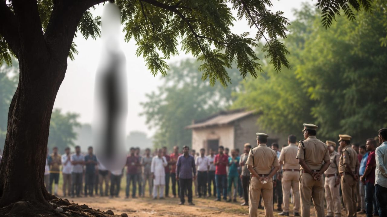बीमारी से था परेशान.. अगले दिन नीम के पेड़ से लटका मिला, गोरखपुर के गांव में सनसनी