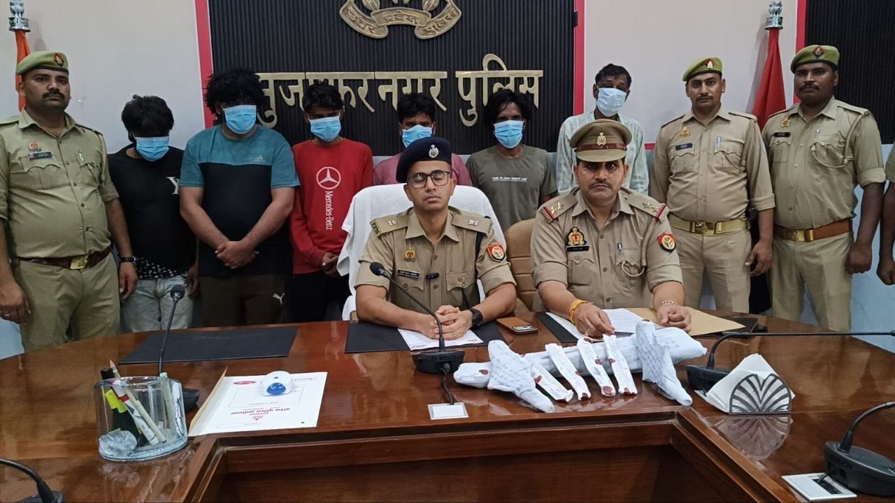 मुजफ्फरनगर पुलिस की बड़ी कार्रवाई, मुठभेड़ के बाद पकड़ा गया गिरोह; लाखों का चोरी का सामान और हथियार बरामद