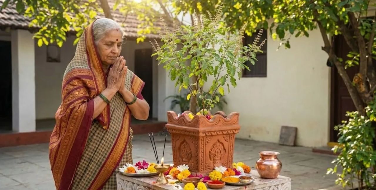 सिर्फ पूजा-पाठ नहीं! पुराने घरों में आंगन के बीचों-बीच तुलसी लगाने का यह है असली वैज्ञानिक कारण