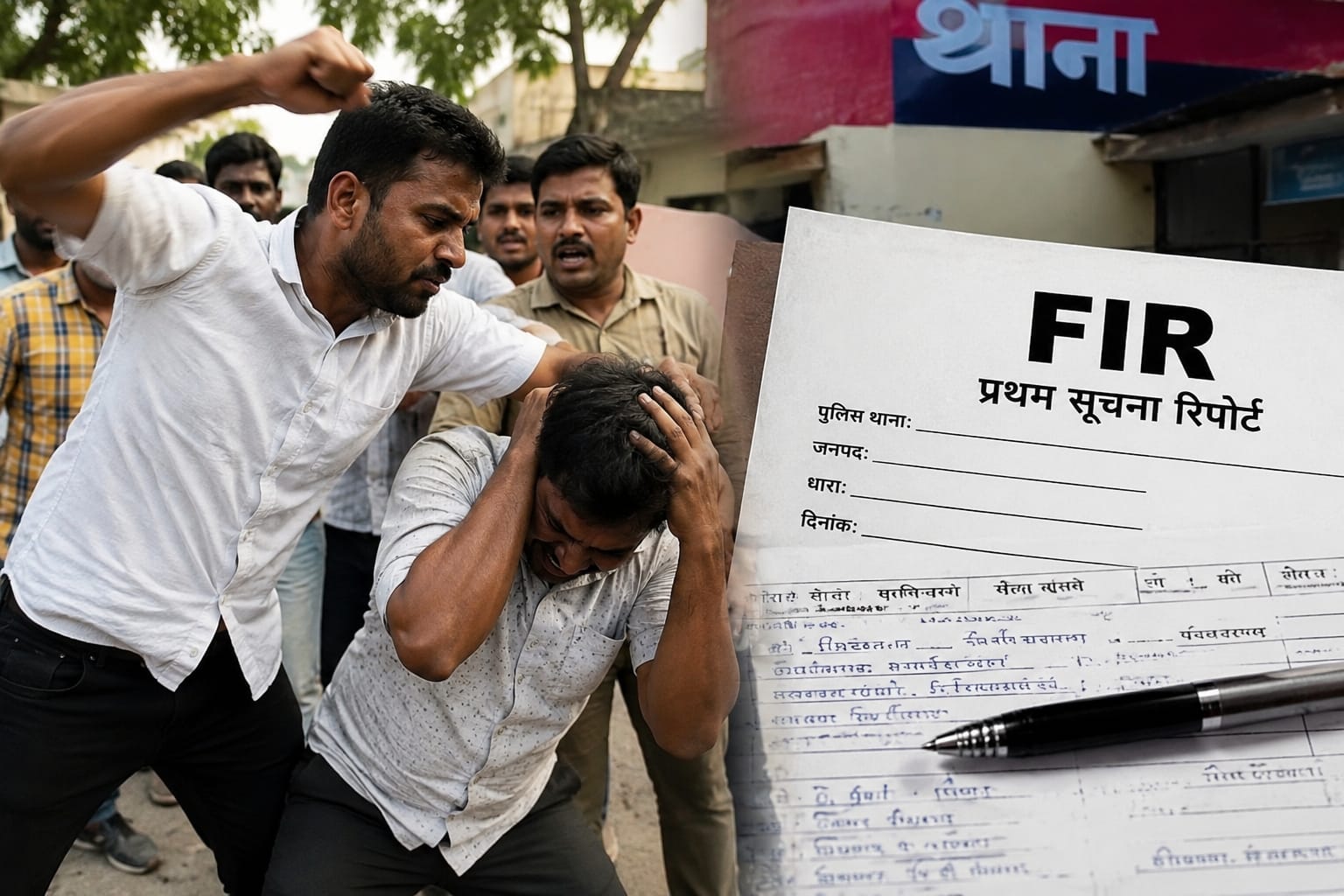गौसदन में घुसने से रोका तो भड़के आरोपी! दीवार फांदकर अंदर घुसे, रजिस्टर फाड़े और कर्मचारियों से मारपीट