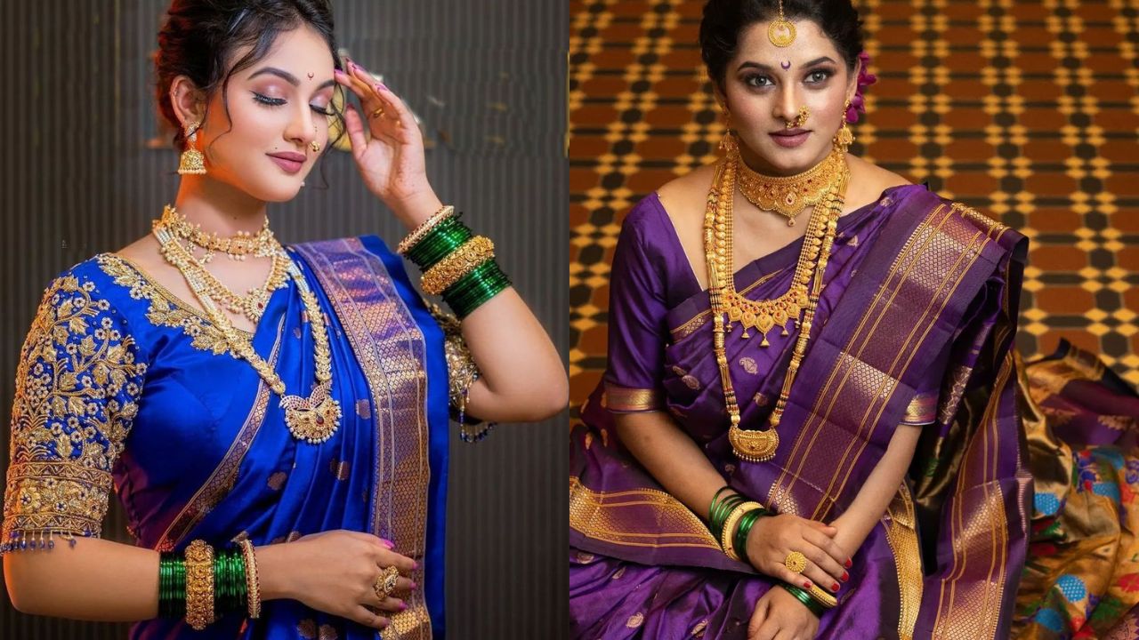 मानसून के इस मौसम में रॉयल ब्लू और पर्पल (बैगनी) जैसे गहरे शेड्स का क्रेज महिलाओं के बीच तेजी से बढ़ रहा है। सावन की शाम के कार्यक्रमों या पारिवारिक समारोहों के लिए रॉयल ब्लू कलर का सिल्क या कटवर्क वाला सूट बेहद एलिगेंट लगता है। यह शेड आपको एक मॉडर्न और ट्रेंडी एथनिक वाइब देने का काम करता है। (Img- Pinterest)