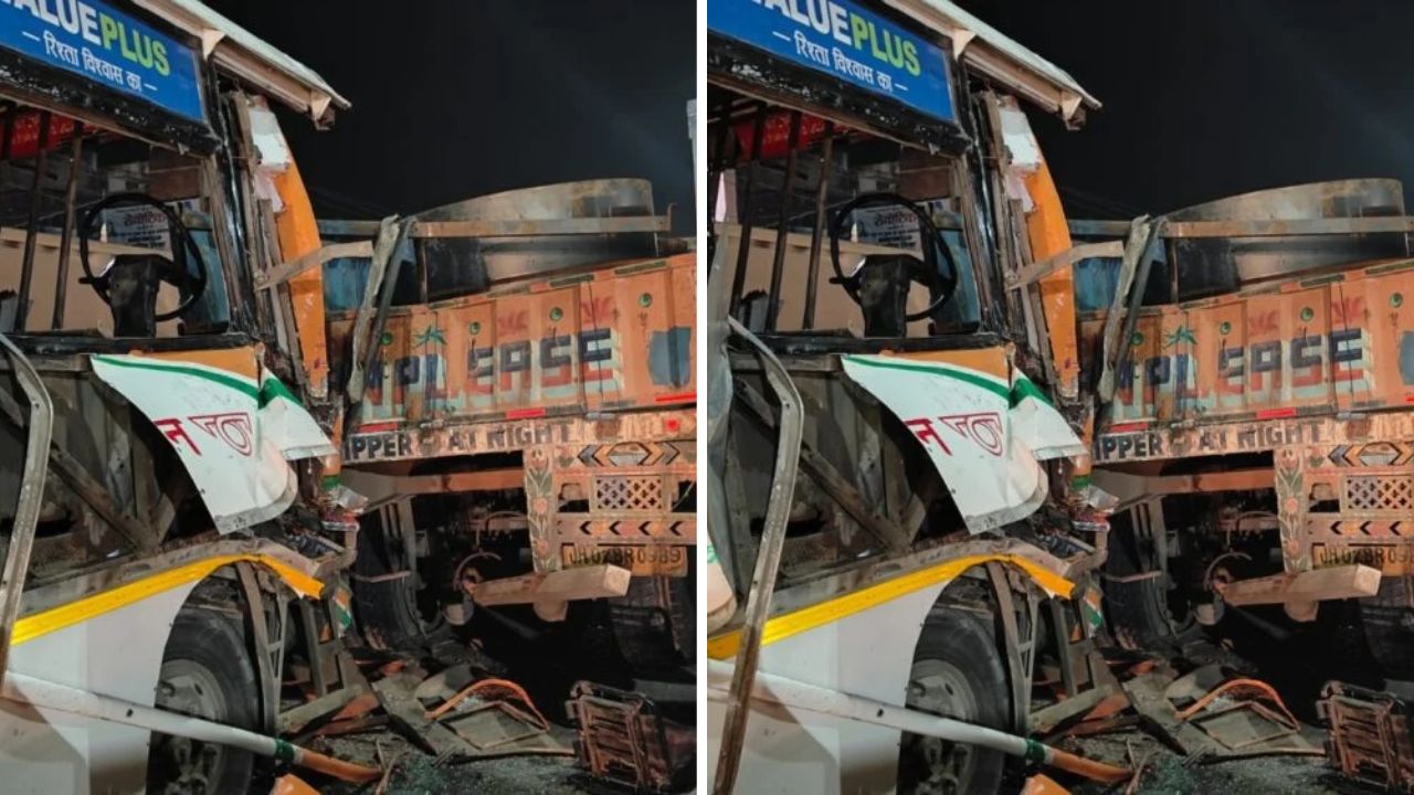 Gorakhpur: हाईवे पर मौत का सफर! ट्रेलर से टकराई रोडवेज बस, ड्राइवर की मौत और 14 यात्री घायल