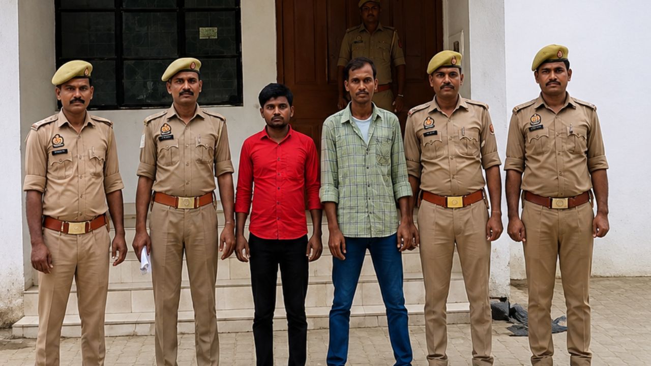 असली मालिक को रखा अंधेरे में, कूटरचित कागजात से जमीन कब्जाने वाले दो शातिर जालसाज बलरामपुर में दबोचे गए