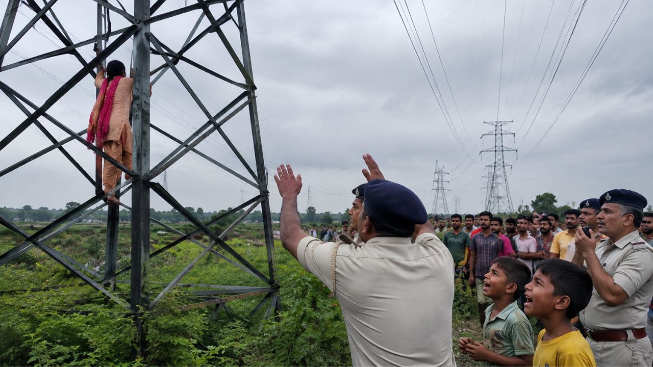 ‘प्रेमी के साथ रहूंगी वरना…’ सिवान में 4 लाख वोल्ट के टावर पर चढ़ी 2 बच्चों की मां, रोते रहे मासूम