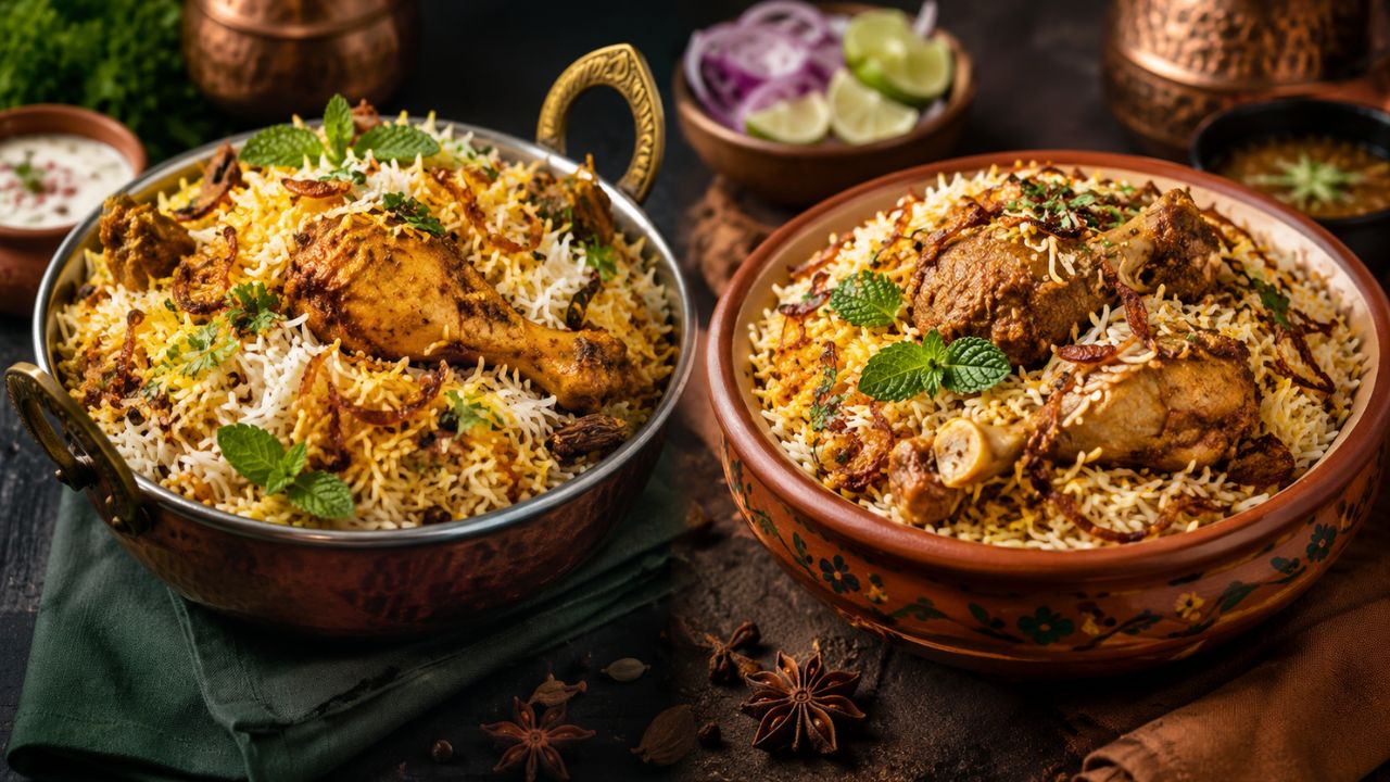 तीखी हैदराबादी या हल्की मुरादाबादी: जानिए दोनों शाही बिरयानी का फर्क और घर पर बनाने का आसान तरीका