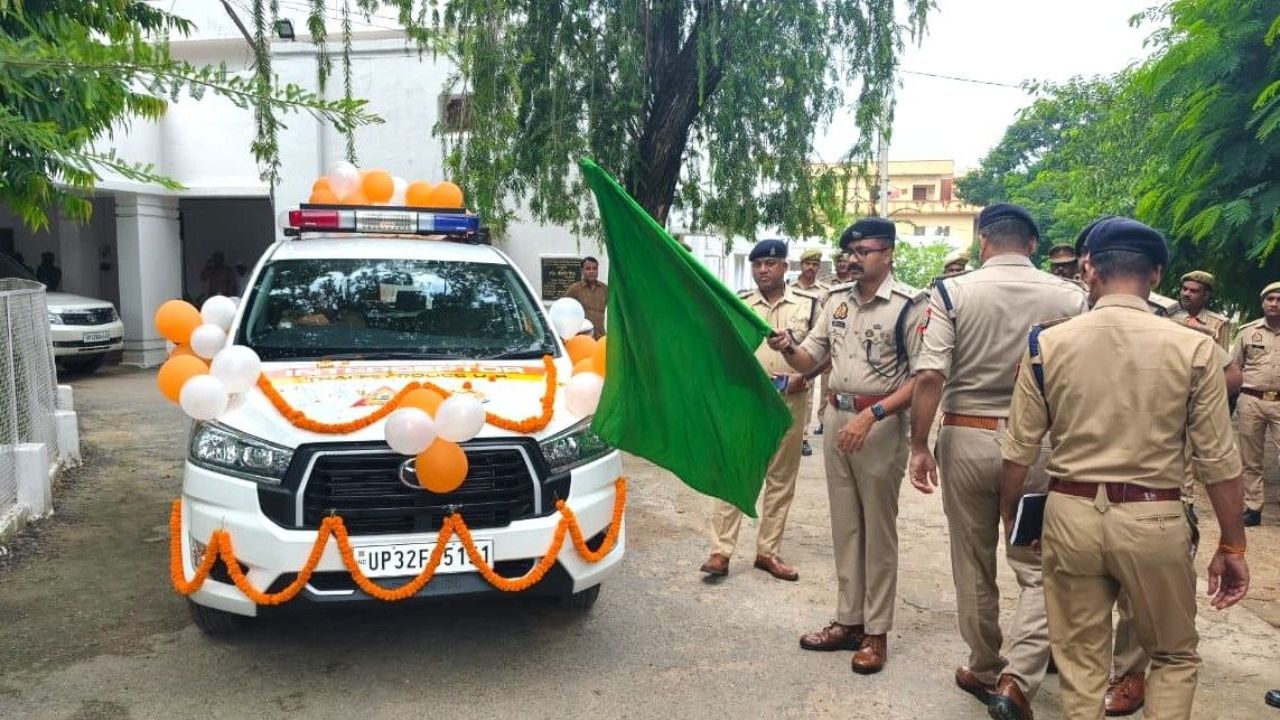 तेज रफ्तार वाहन चालकों की अब खैर नहीं, देवरिया पुलिस के बेड़े में शामिल हुआ इंटरसेप्टर वाहन