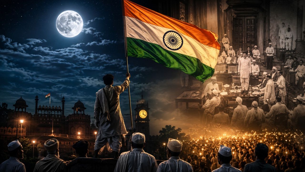 जब सो रही थी दुनिया, तब जागा भारत: जानिए आखिर क्यों 15 अगस्त की आधी रात को ही मिली हमें आजादी?