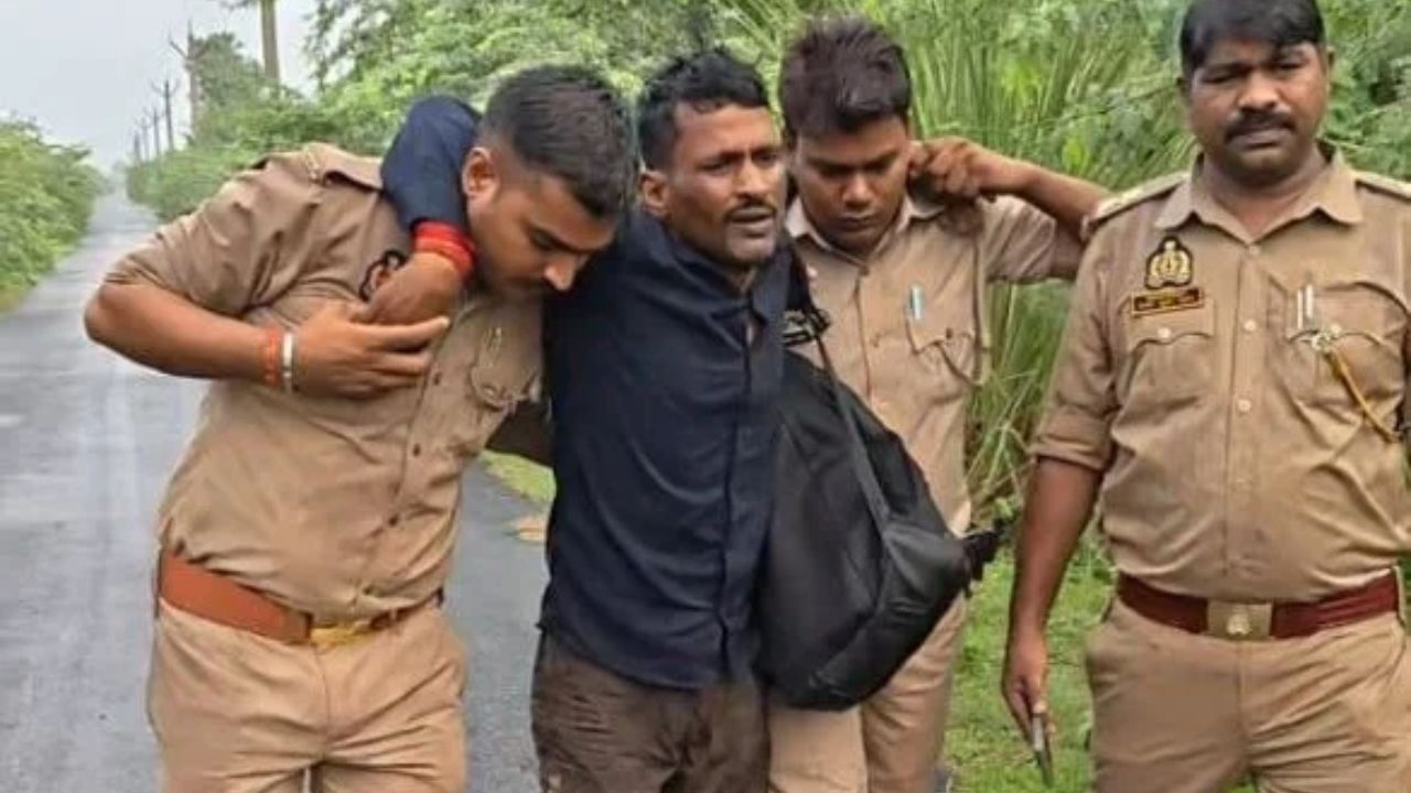 कन्नौज में महिला को बेहोश कर लूटने वाले शातिर के पैर में लगी गोली, 2 साथी भी गए दबोचे