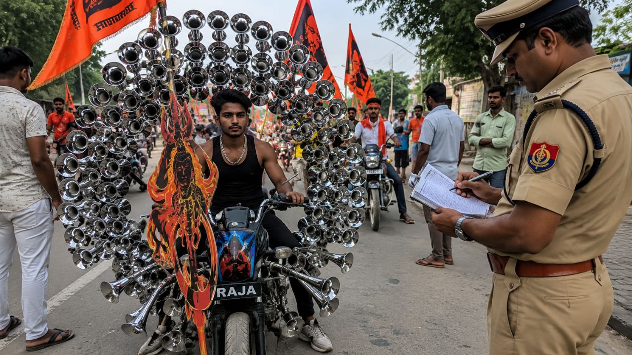 Kanwar Yatra: एक नहीं-दो नहीं पूरे 100 हॉर्न लगाकर हरिद्वार पहुंचा हरियाणवी छोरा, अतरंगी स्वैग देख घूमा पुलिस का दिमाग और फिर…