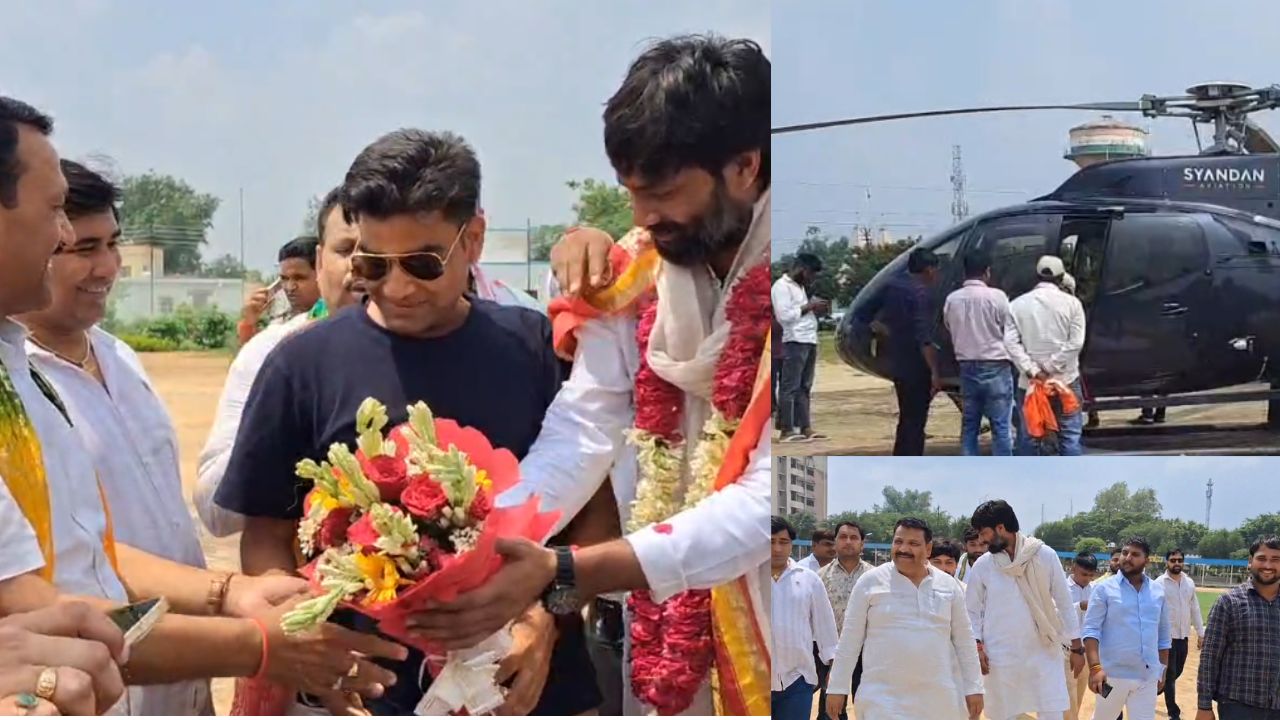 आसमान से हुई पुष्पवर्षा, धरती पर गूंजा ‘हर-हर महादेव’; सिकंदराराऊ में दिखा आस्था का अद्भुत नज़ारा