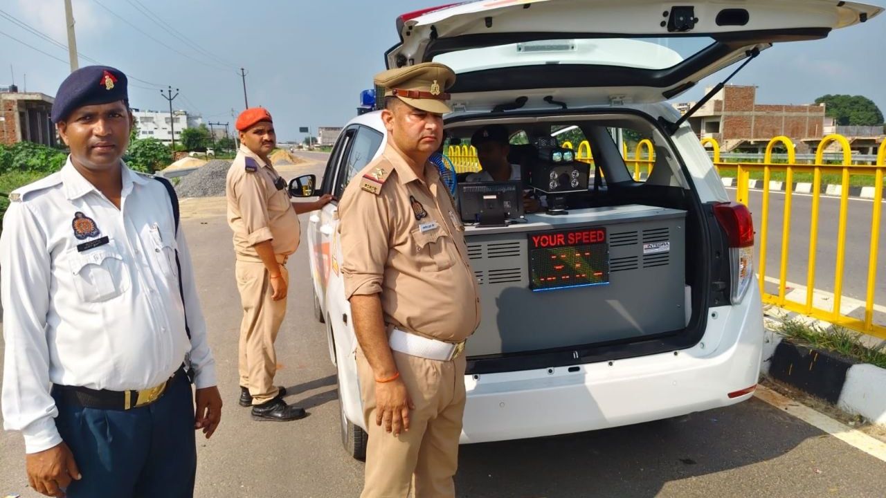 हाईवे पर तेज दौड़ रहे थे वाहन, अचानक पुलिस की नजर पड़ी; 28 चालान और 56 हजार जुर्माना