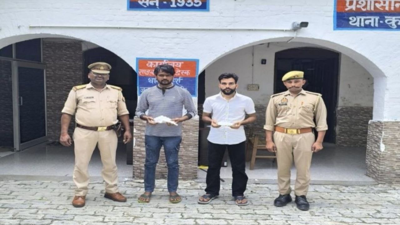 मैनपुरी में जानलेवा फायरिंग के दो आरोपी गिरफ्तार, तमंचा-कारतूस बरामद; वारदात के बाद थे फरार
