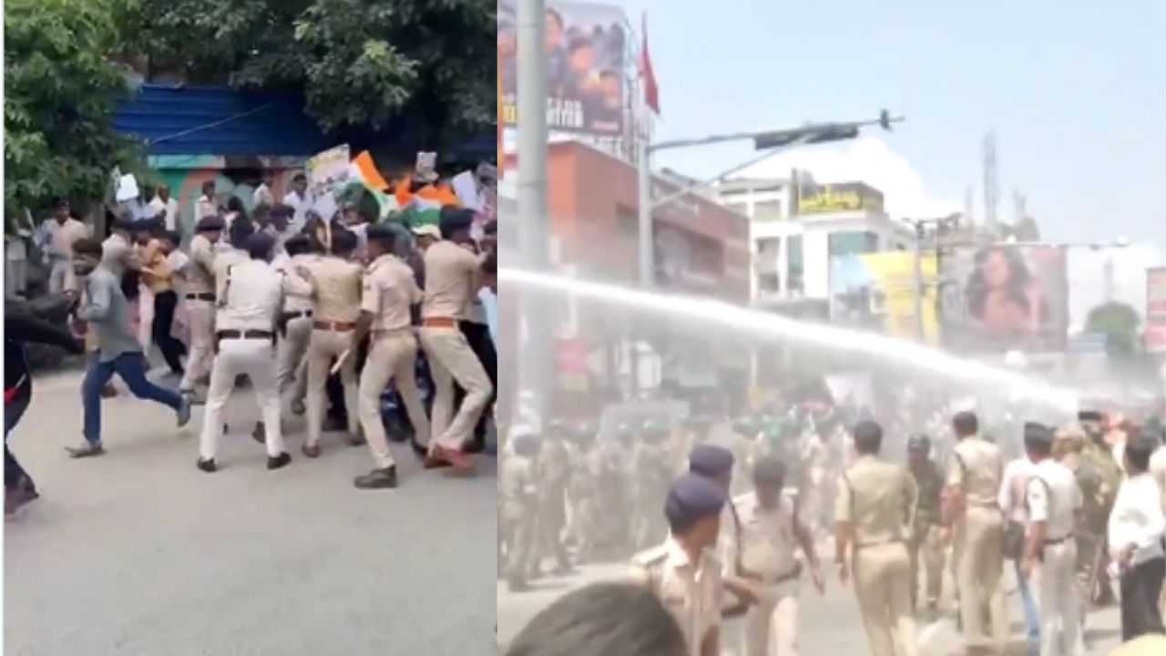 Patna BPSC Protest: छात्रों ने तोड़े बैरिकेड, फिर पुलिस ने चलाया लाठीचार्ज और वाटर कैनन; पटना में मचा बवाल