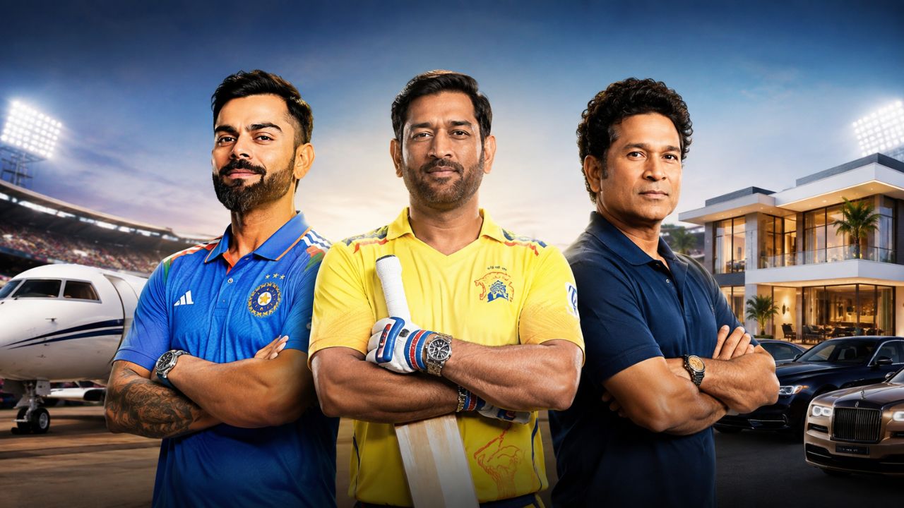 भारत के सबसे अमीर क्रिकेटर सचिन तेंदुलकर, जबकि यूपी के सुरेश रैना, जानिये धोनी-कोहली का क्या स्थान