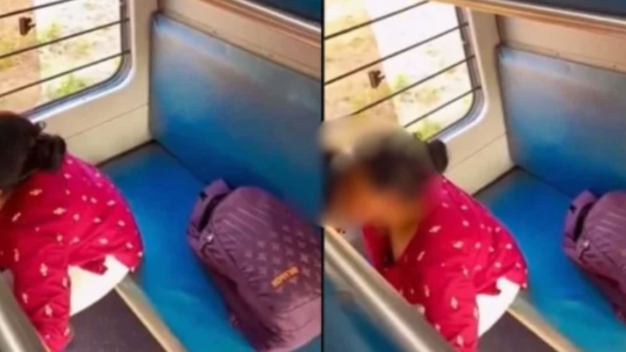 शर्मनाक! सफर के दौरान ट्रेन के भीतर ये क्या करने लगे मियां-बीवी? वीडियो देखकर उड़ जाएंगी आपकी नींद