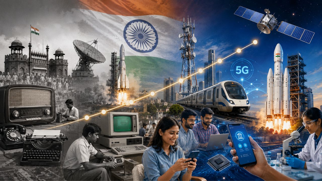 सूई से लेकर स्पेस तक का सफर! आजादी के बाद कैसे बदला भारत का डिजिटल चेहरा? चौंका देगी 79 सालों की यह कहानी