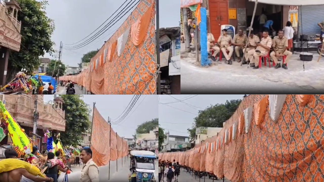 एक रास्ता… दो जुलूस! मुजफ्फरनगर में 170 मीटर के मार्ग पर हाई अलर्ट, पुलिस ने क्यों लगाए 10 फीट ऊंचे पर्दे?