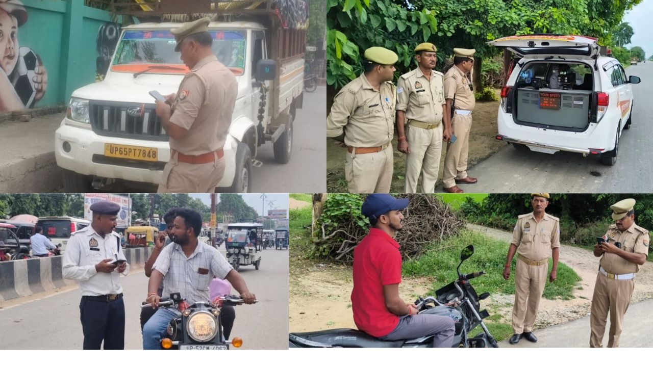 Deoria News: सड़क पर दौड़ रही थी तेज रफ्तार गाड़ियां, तभी पहुंचा इंटरसेप्टर… 310 वाहनों पर हुई कार्रवाई