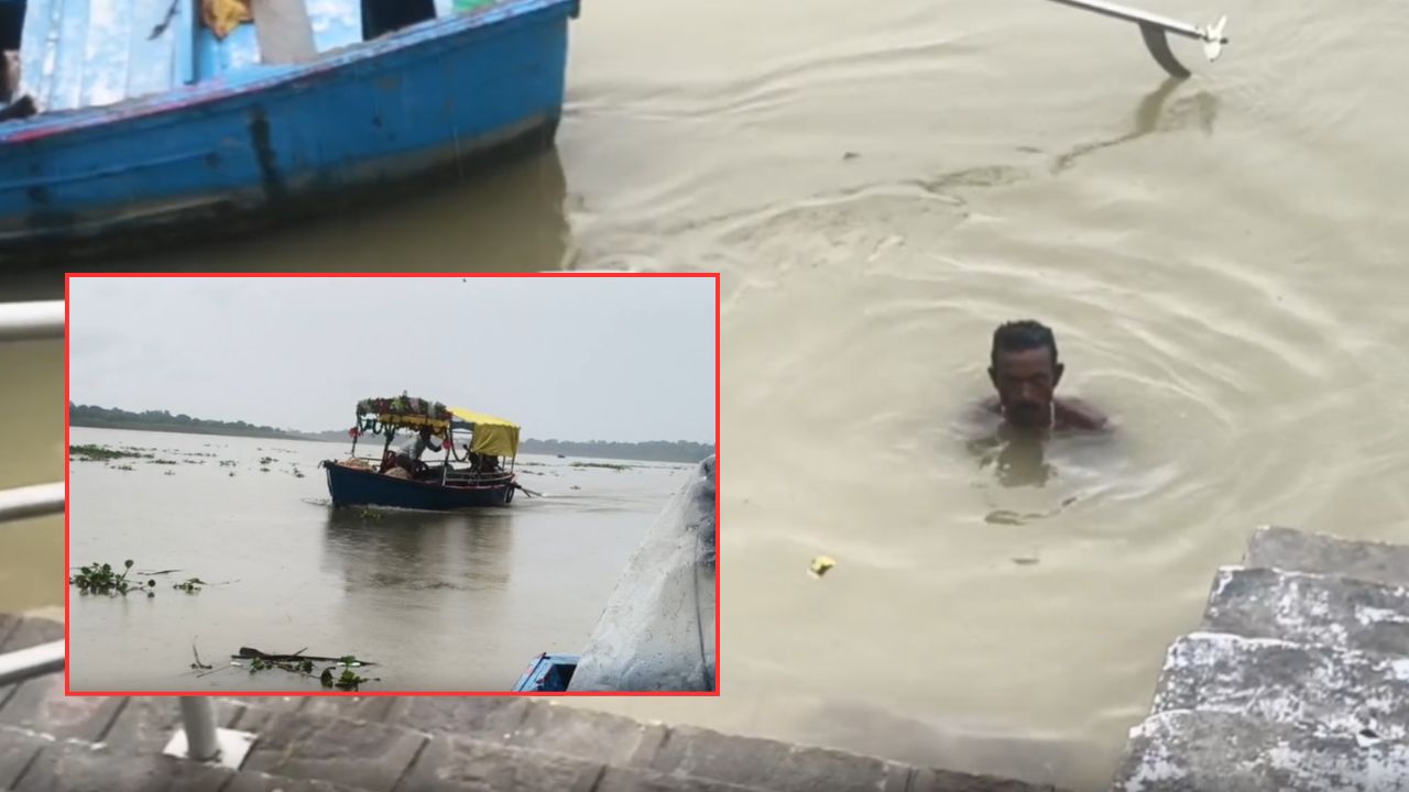 Mirzapur: गंगा में अचानक बढ़ने लगा पानी, घाट पर पहुंचने वालों ने देखा हैरान करने वाला नजारा