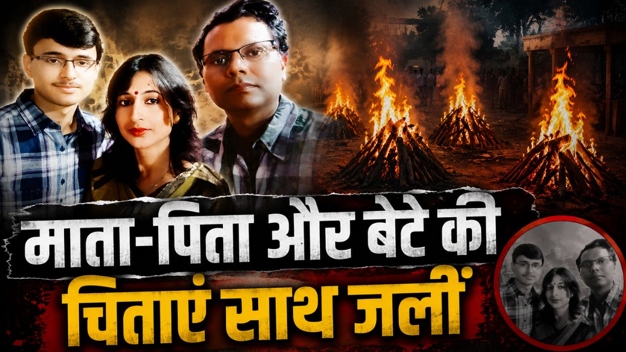 अपनों ने ठुकराया तो समाजसेवी ने दी मुखाग्नि! एक साथ जलीं माता-पिता-बेटे की चिताएं, घाट पर मचा मातम