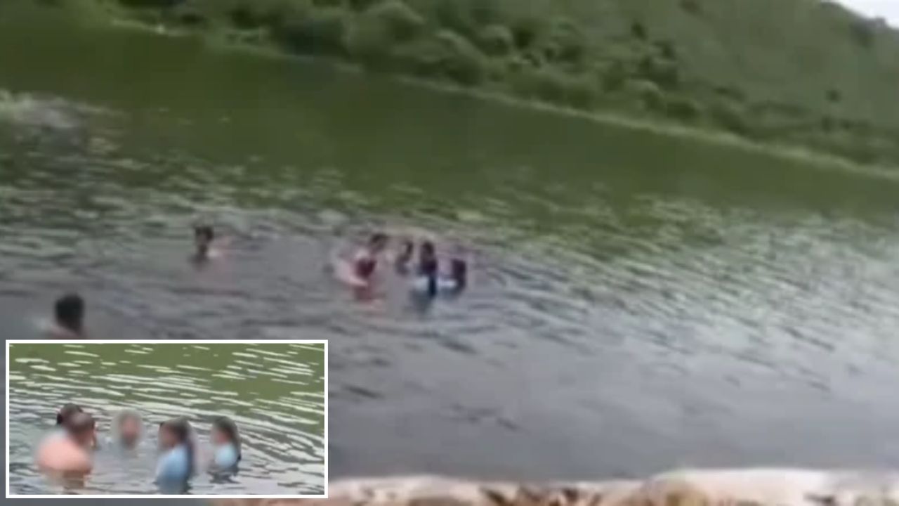 छात्राओं के साथ डैम में नहाता दिखा प्रिंसिपल, VIDEO में दिखा ऐसा नजारा कि भड़क उठा लोगों का गुस्सा; विभाग ने लिया एक्शन