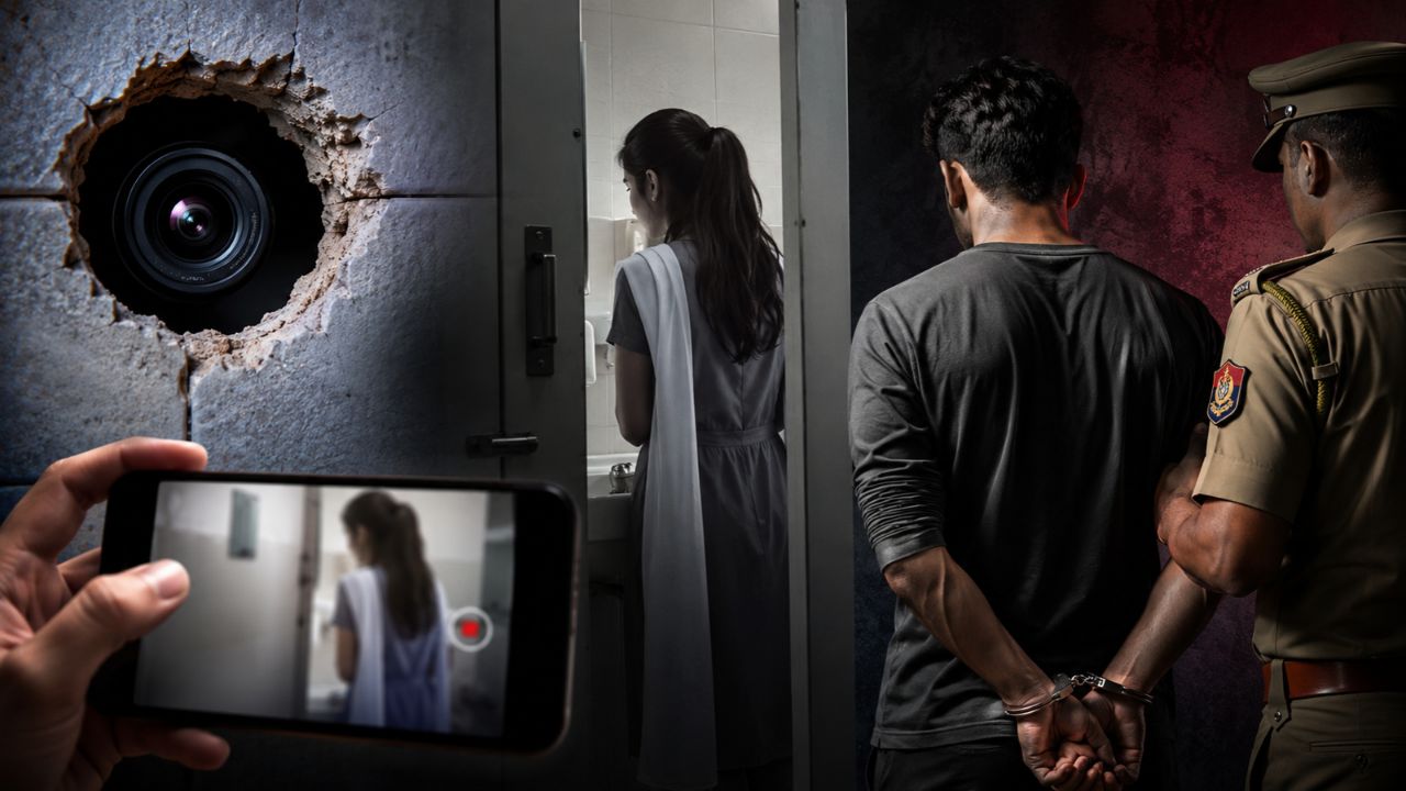 लाइब्रेरी के वॉशरूम की दीवार में था छेद, छात्राओं के VIDEO बनाता था मकान मालिक का बेटा… ऐसे खुला राज
