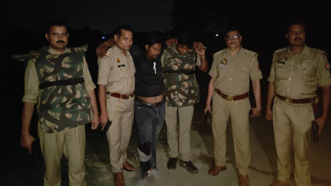 देवरिया में देर रात गोलियों की गूंज, पुलिस मुठभेड़ में दो शातिर लुटेरे गिरफ्तार, एक के पैर में लगी गोली