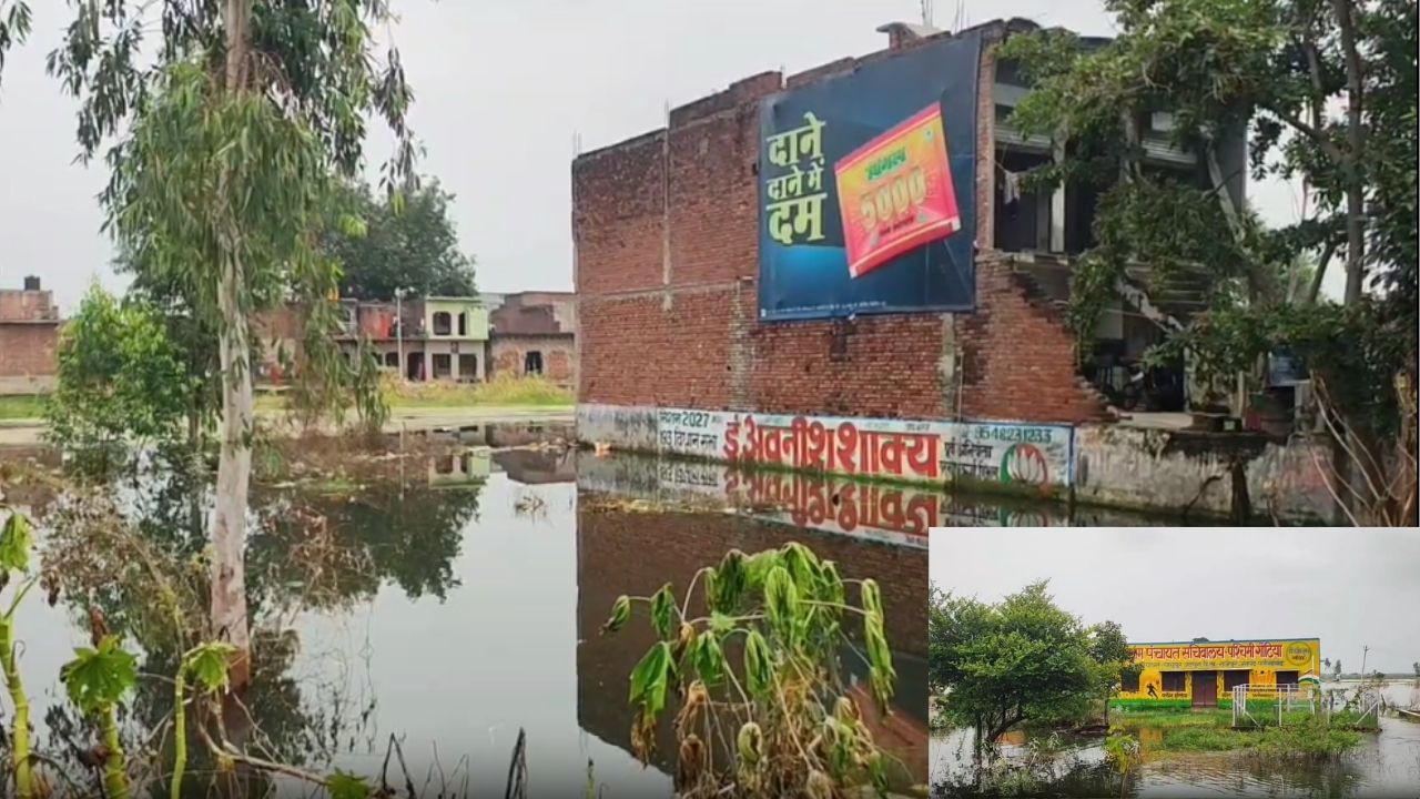 फसलें डूबीं रास्ते बंद, चारों तरफ पानी और बीच में जिंदगी; फर्रुखाबाद में बाढ़ ने किसानों की बढ़ाई मुश्किलें