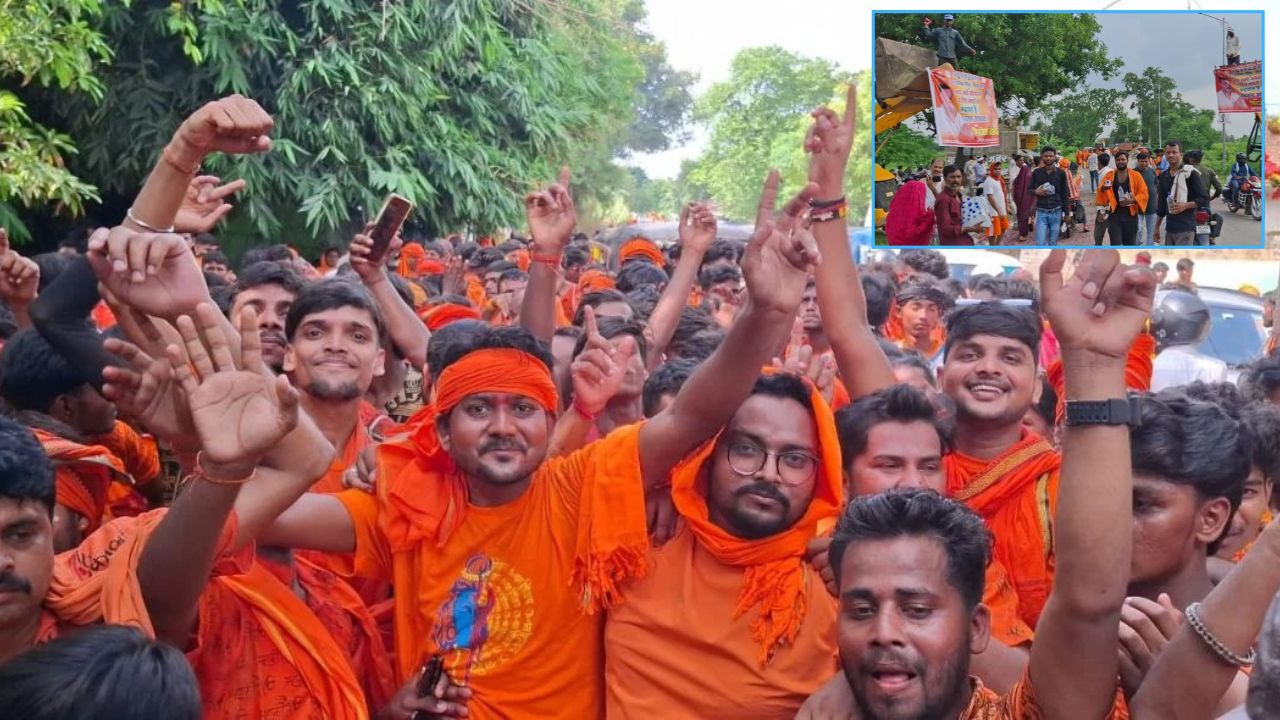 त्रिवेणी धाम से जल लेकर सिसवा पहुंचे कांवड़िए, कल बउरहवा बाबा पर करेंगे जलाभिषेक ​