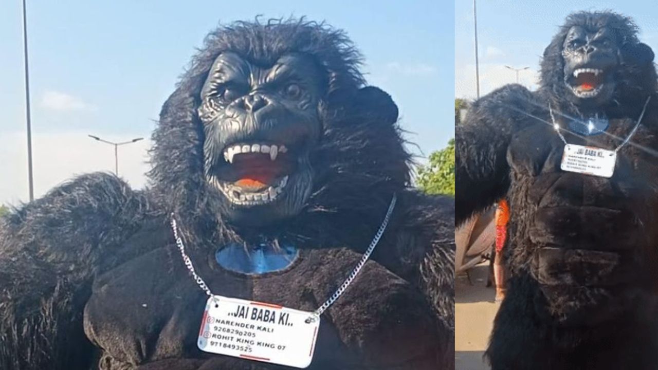 King Kong भी बना भोले बाबा का भक्त, हरिद्वार से दिल्ली ला रहा कांवड़