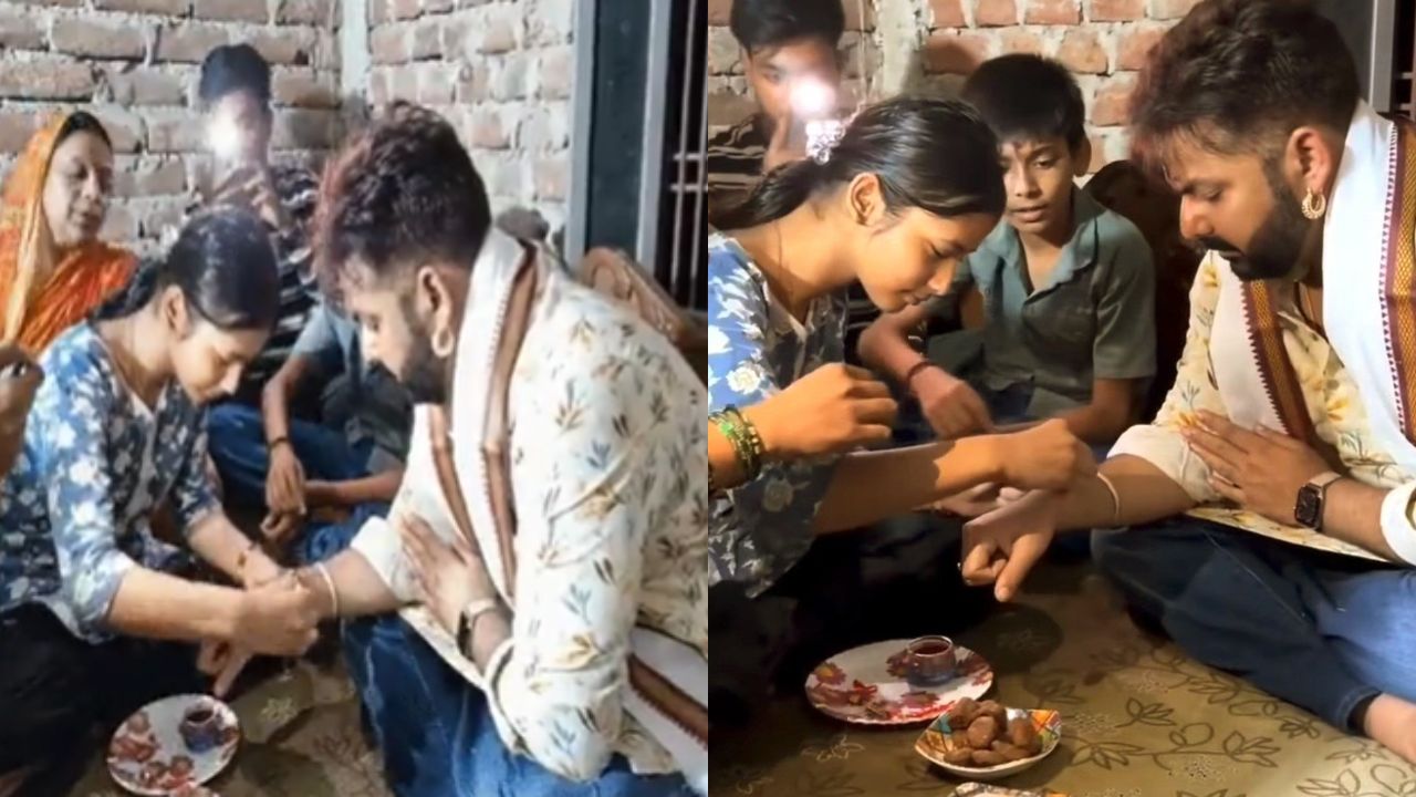 Pawan Singh’s Rakshabandhan: भरत तिवारी के घर अचानक पहुंचे पवन सिंह, भावुक होकर बंधाई राखी; बोले- भाई को दिलाएंगे न्याय