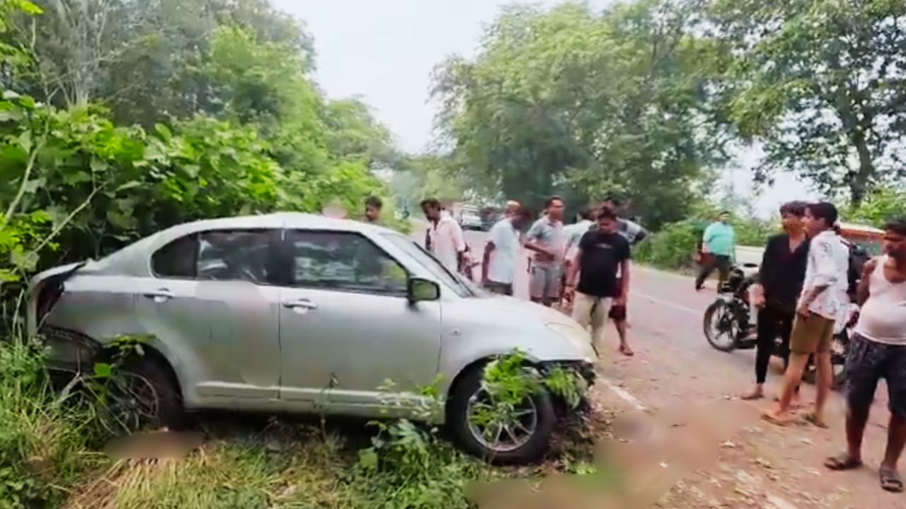 गणेशोत्सव की खुशियां मातम में बदलीं: आजमगढ़ में पेड़ से टकराई तेज रफ्तार स्विफ्ट कार, तीन युवकों की दर्दनाक मौत और छह घायल