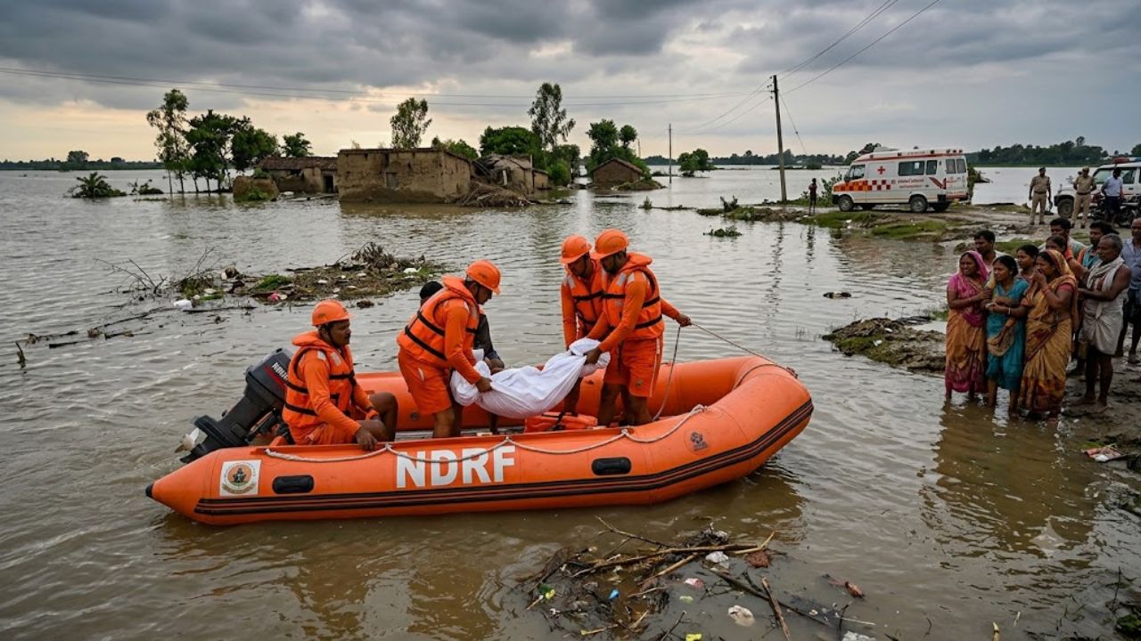 Ballia News: बाढ़ के पानी में नहाने उतरे चार दोस्त, दो की डूबकर मौत; NDRF ने बरामद किए शव