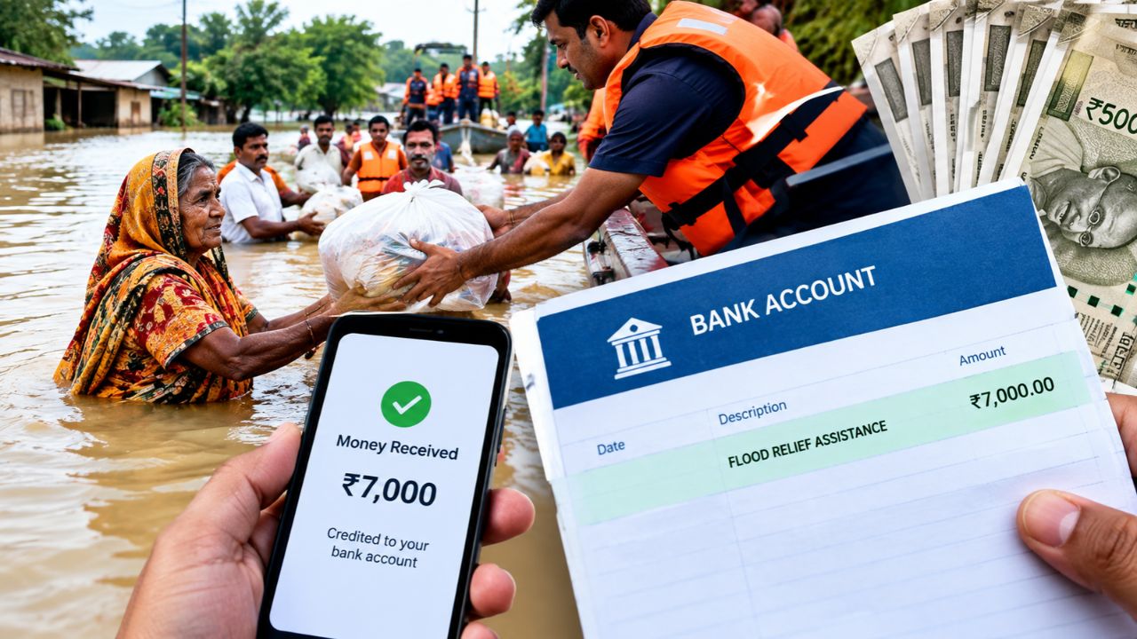 बाढ़ पीड़ितों के बैंक खाते में सीधे आए 7000 रुपये: बिहार सरकार का बड़ा कदम, 8 लाख से ज्यादा परिवारों को मिली सीधी राहत