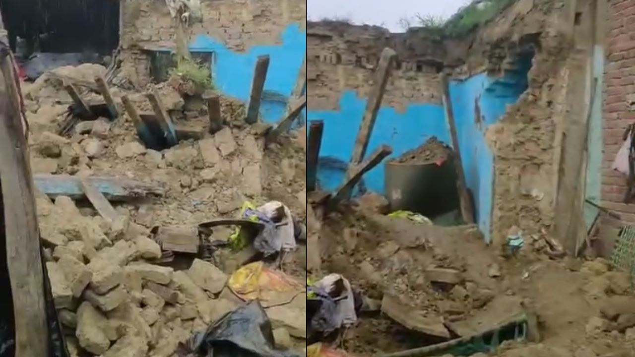 बदायूं में बारिश बनी काल: कच्चा मकान ढहने से मलबे में दबकर किसान की दर्दनाक मौत, पत्नी गंभीर रूप से घायल