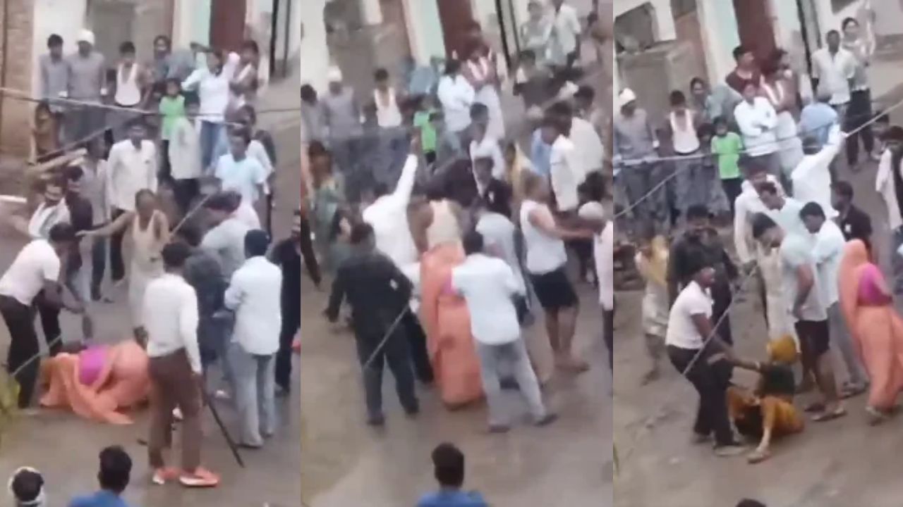 ‘आधा दर्जन दबंग और बेबस दंपति’: आगरा में दुकान लगाने जा रहे पति-पत्नी को घेरकर बेरहमी से पीटा, सरेराह तांडव का वीडियो वायरल