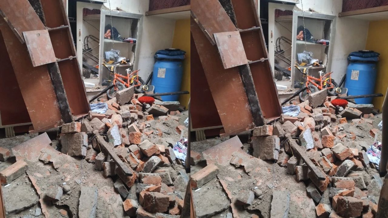 मिर्जापुर में चक्रवर्ती बारिश का तांडव: सोते समय अचानक ढही पक्के मकान की छत, मलबे में दबने से महिला समेत पांच लोग घायल
