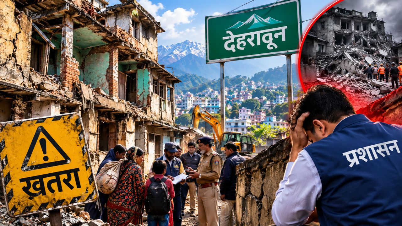 दिल्ली हादसे से सहमा देहरादून: 21 जर्जर मकान बने टाइम बम; खाली कराने में छूटे प्रशासन के पसीने
