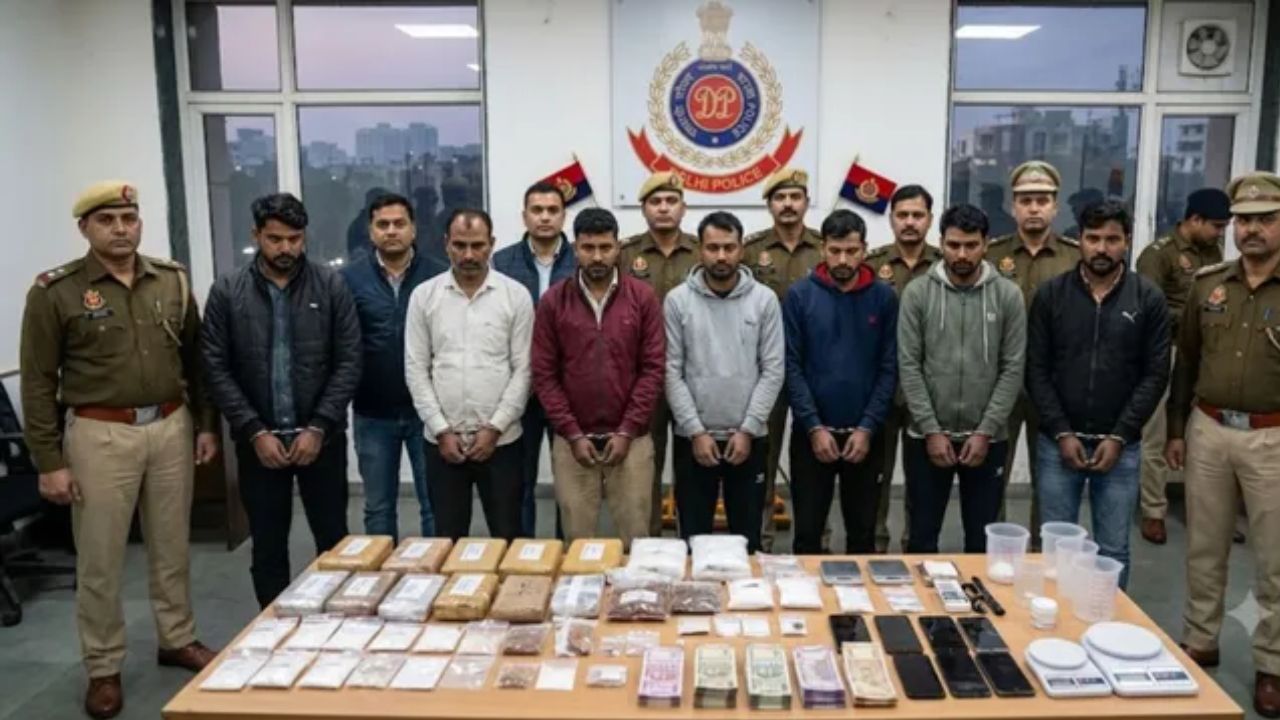 Delhi Police के हाथ लगी करोड़ों की नशे की खेप; ड्रग सिंडिकेट का भंडाफोड़, 8 तस्कर गिरफ्तार