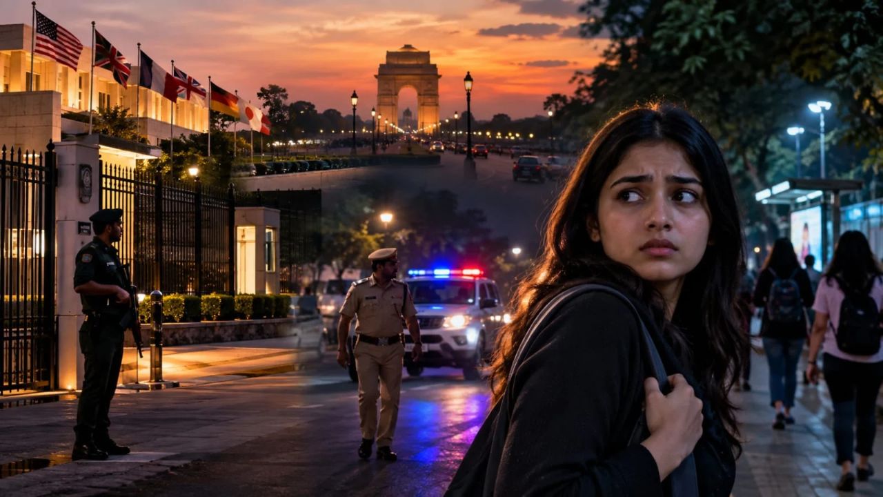 VIP इलाका, दूतावासों का पहरा और पुलिस की गश्त; फिर भी शाम ढलते ही क्यों सहम जाती हैं दिल्ली की बेटियां?