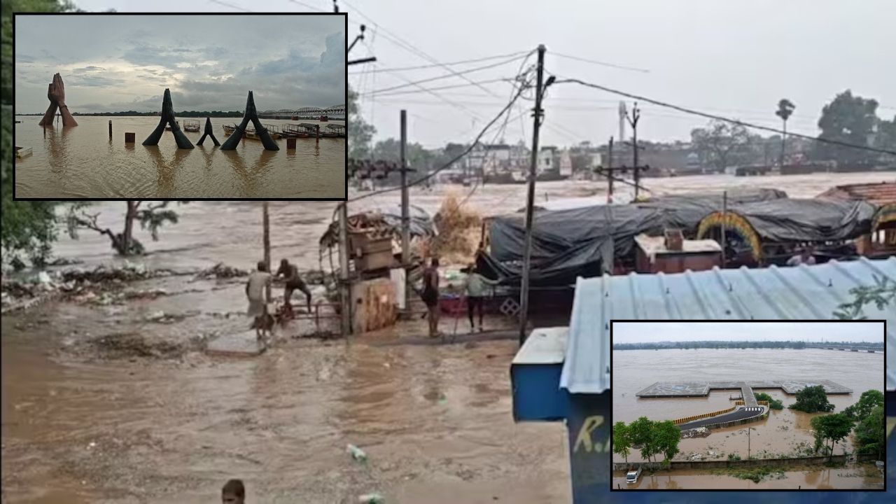 यूपी में बाढ़ का कहर! कहीं 80 घर ढहे, कहीं लोग नाव से निकाले गए; गंगा-यमुना समेत कई नदियां उफान पर