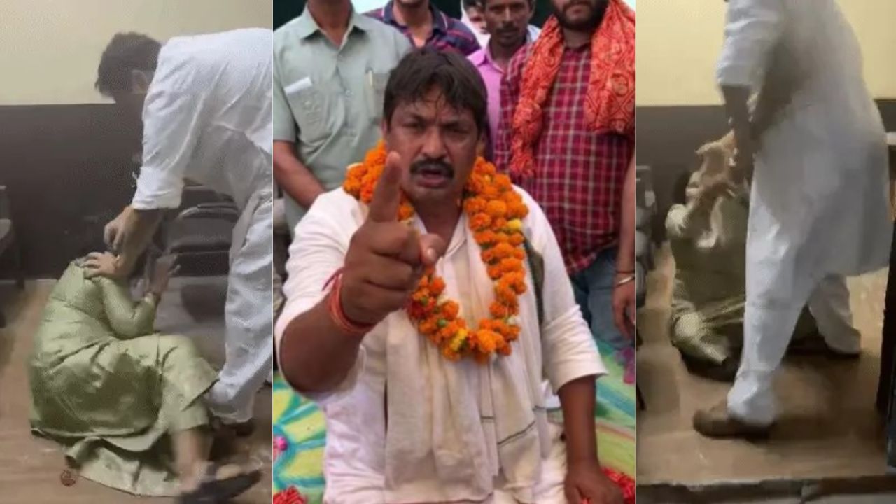 यूपी के बाहुबली विधायक गुड्डू पंडित ने की शर्म की सभी हदें पार, तीसरी बीवी को बाल खींचकर फर्श पर घसीटा, फिर खूब पीटा