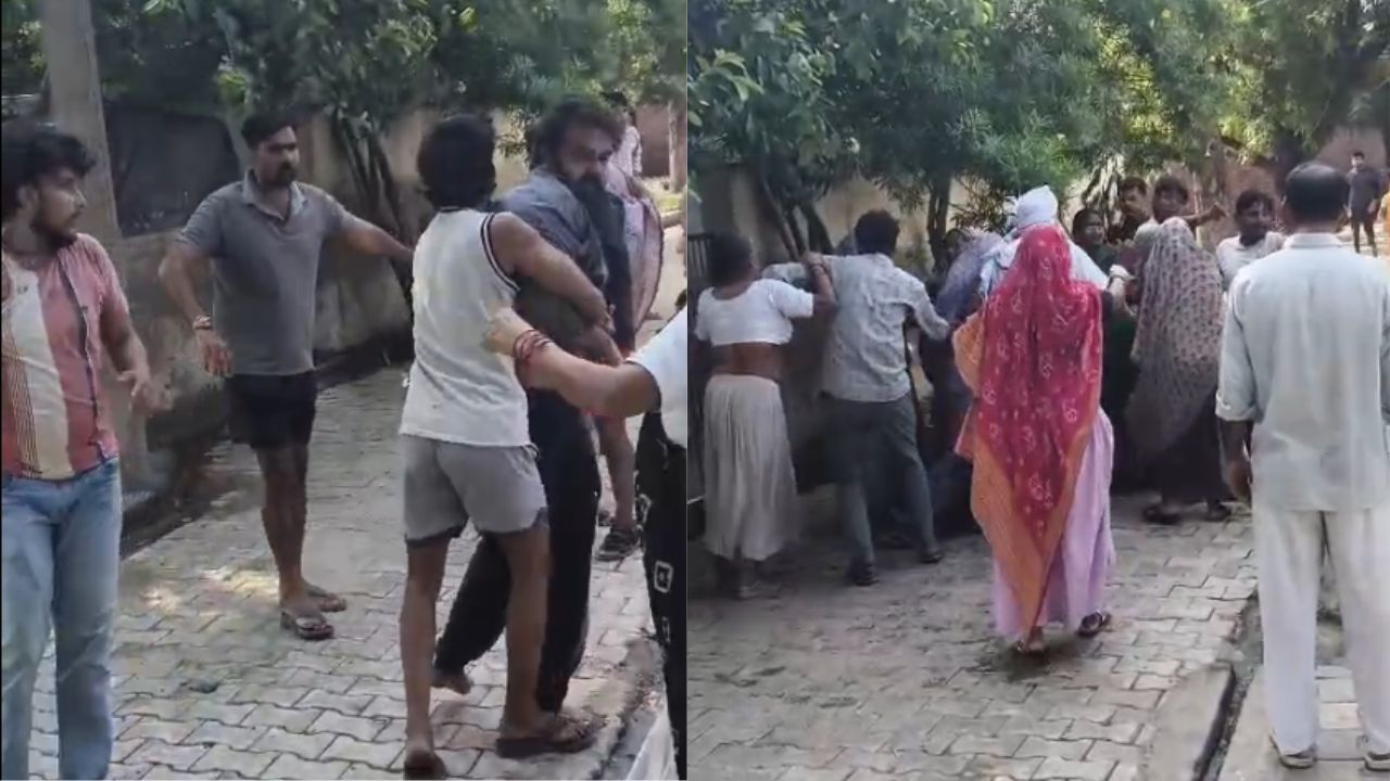 पुलिस सामने खड़ी थी, फिर भी नहीं रुके दबंग! घर में घुसकर परिवार पर हमला, वीडियो वायरल