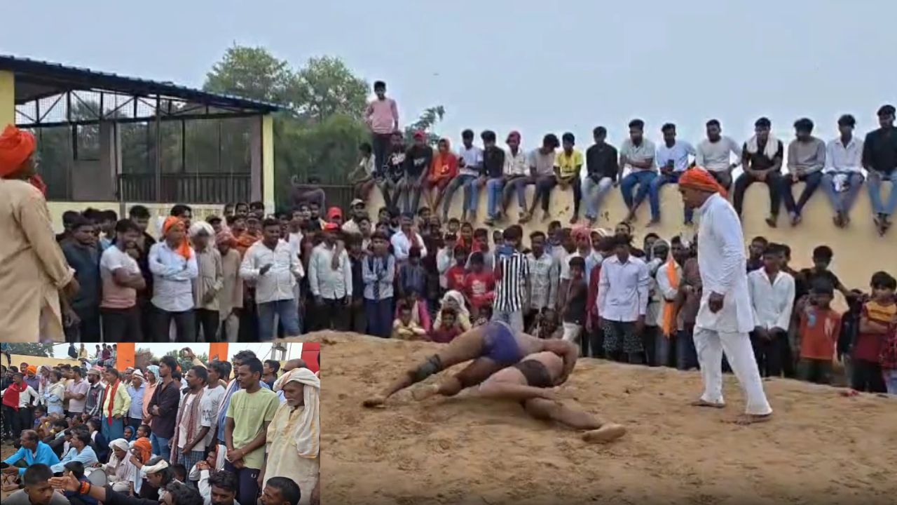 मिट्टी की खुशबू और दांव-पेंच का रोमांच: मिर्जापुर में सजा विराट दंगल, पहलवानों ने दिखाया दम-खम